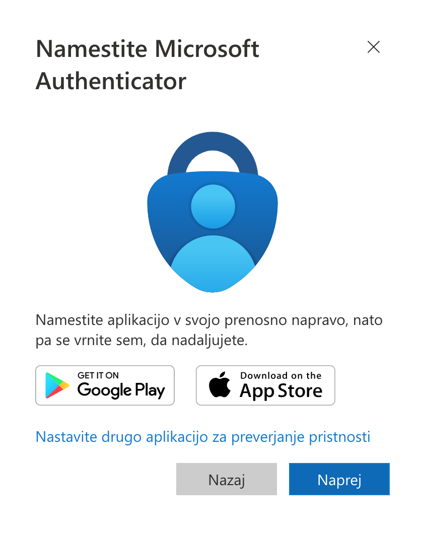 Prenos avtentifikatorja